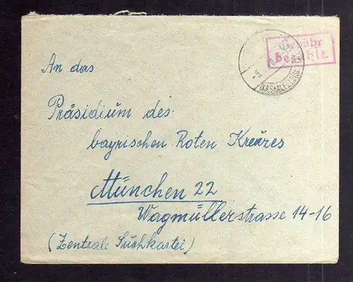 B2083 Brief SBZ Gebühr bezahlt 1946 Schweinbach Post Leutenberg Kr. Saalfeld Thü