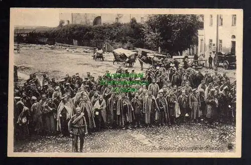 Ansichtskarte In Grodno gefangene Russen um 1918 Kriegsphotograph Kühlewindt