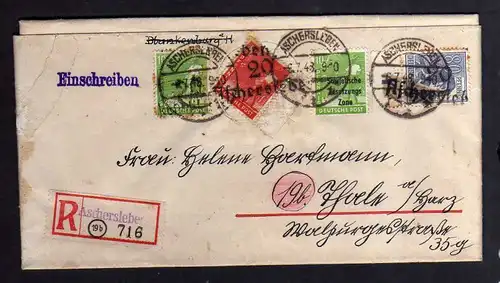 H2851 Handstempel Bezirk 20 Aschersleben gepr. BPP  auf Faltbrief von 1860 !!!