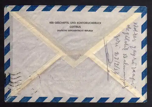 B1261 DDR 1953 Luftpost Brief FJP 368 374 nach Constantinopel Türkei