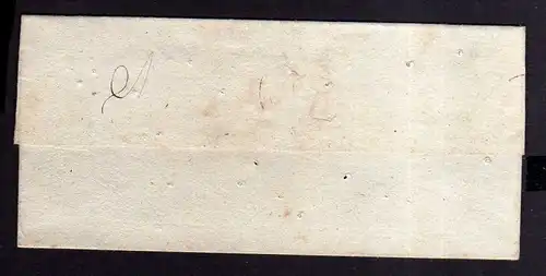 v033 aus Stettin Sammlung Brief um 1830 Colera Desinfektionslöcher Inowrazlaw
