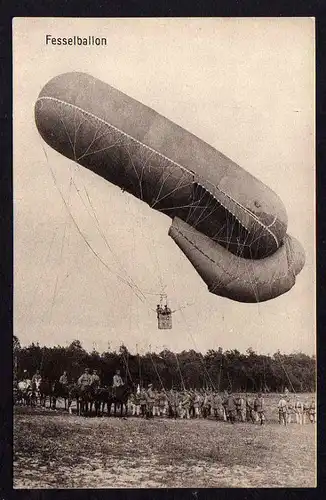 Ansichtskarte Fesselballon Militär Kriegsphotograph III. Armee um 1915