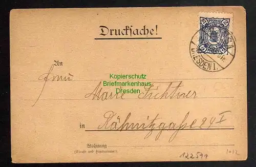 Ansichtskarte Privatpost Hansa Dresden 1898 Richters Arbeiterschuhe Reklame