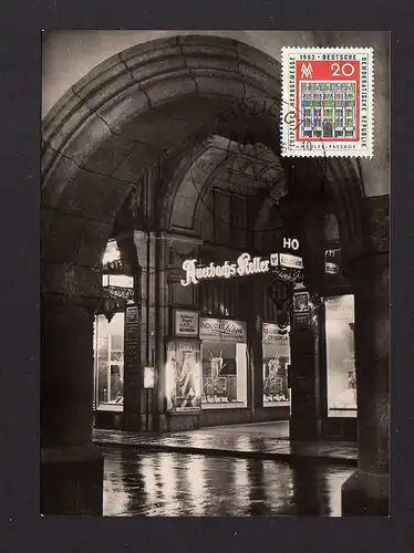 Maximumkarten DDR 1962 914 Leipziger Herbstmesse Eingang zu Auerbachs Kel