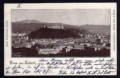 Ansichtskarte Ljubljana Laibach 1898 Slowenien