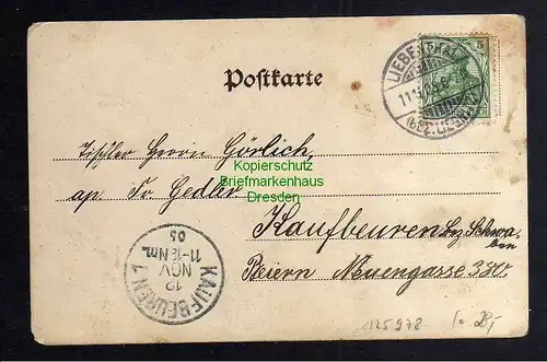 Ansichtskarte Liebenthal Schlesien Bez. Liegnitz 1905 Panorama