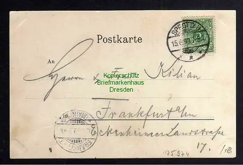 Ansichtskarte Sprottau Szprotawa Schlesien 1899 Post laube Denkmal Laube Strasse