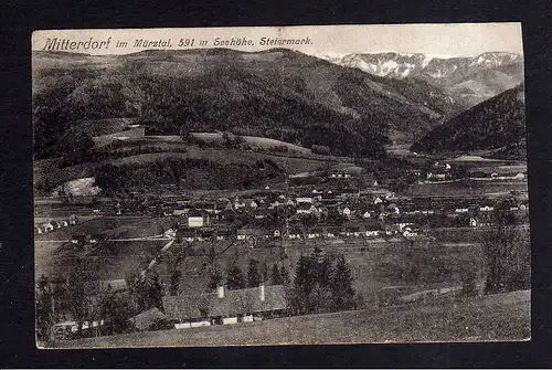 Ansichtskarte Mitterdorf im Mürztal Steiermark 1925