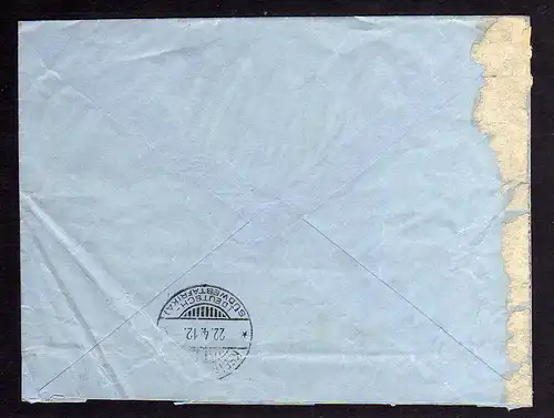 B1003 Brief Deutsch Südwestafrika 1912 Firmenvordruck Boysen Wulff  Co. Windhuk