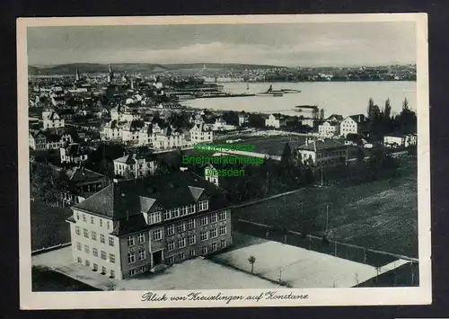 Ansichtskarte Kreuzlingen Kanton Thurgau Schweiz um 1930 Blick auf Konstanz