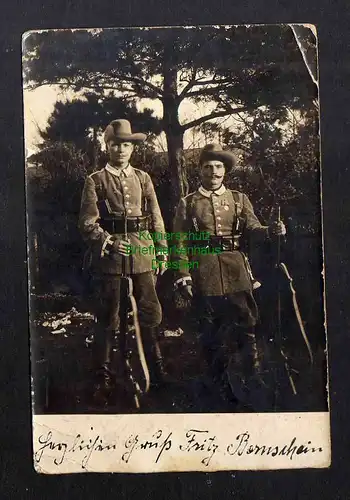 Ansichtskarte Soldaten in Tropenuniform 1904  Militär Gewehr