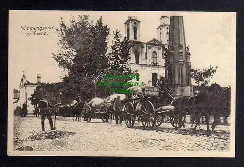Ansichtskarte Kaunas ????? Kowno Kirche Stimmungsbild um 1918