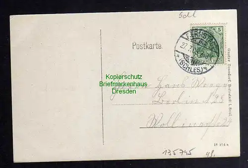 Ansichtskarte Korschlitz Kreis Oels Niederschlesien Gorzeslaw bei Bernstadt Schles