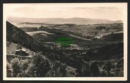 Ansichtskarte Ober Hausdorf b. Neurode Eulengebirge 1941 mit Heuscheuer Henkelhütte