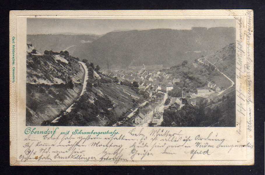 Ansichtskarte Oberndorf am Neckar 1901 mit