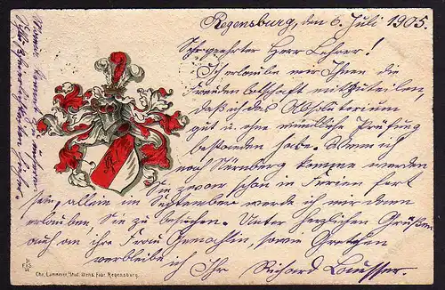 74833 AK Regensburg Studentika 1905 Absolvia Altes Gymnasium