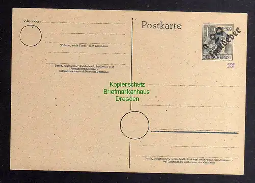 h3192 SBZ Bezirkshandstempel Bezirk 29 Heudeber 12 Pfennig gepr. BPP