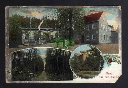 128404 AK Klausa Nobitz 1913 Bahnpost Altenburg - Narsdorf