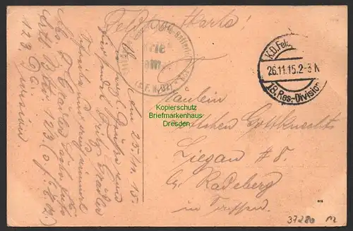 37280 AK Schloß Verpiliere 1915  Feldpost