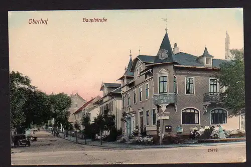 37171 AK Oberhof Hauptstrasse Conditorei und Cafe 1909