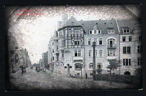 36139 AK Auerbach V. Kaiserstrasse Ecke Schulstrasse um 1910
