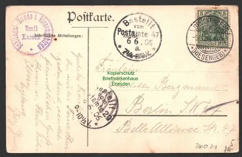 36021 AK Riesengebirge 1906 Schlingelbaude mit Prinz