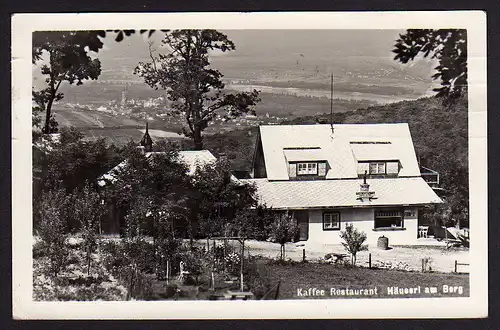 35733 AK Wien Kaffee Restaurant Häuserl am Berg 1938