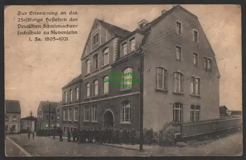 144415 AK Siebenlehn 1922 25 Jahre Deutsche Schuhmacherfachschule