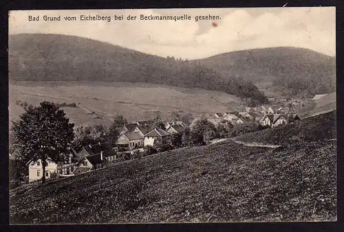 69457 AK Bad Grund 1913 vom Eichelberg Beckmannsquelle