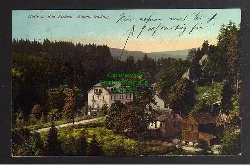 129510 AK Hölle b. Bad Steben Adams Gasthof 1912