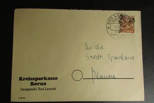 Bedarfsbrief Bezirkshandstempel Bezirk 27 Leipzig 37 5.7.48 Anwalt Rechtsbeistan