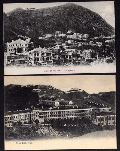 86243 2 AK Hongkong Hong Kong Peak Buildings um 1910 1920