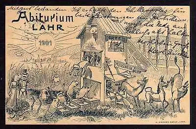 86724 AK Lahr Schwarzwald 1901 Abiturium Mulusweide Frosch Esel Frösche