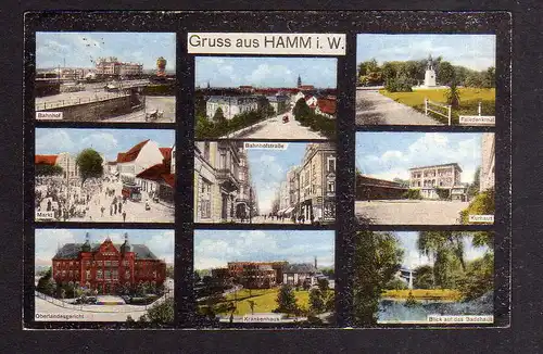 98692 AK Hamm i. W. Bahnhof Markt 1922 Oberlandesgericht Bahnhofstr. Krankenhaus
