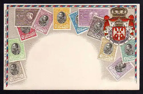 83380 AK Ottmar Zieher München Briefmarken AK     Serbien Србија Srbija