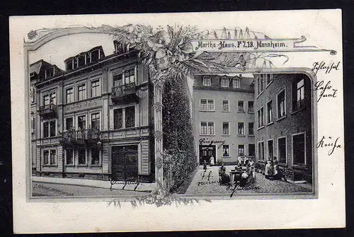 84224 AK Mannheim Martha Haus F 7, 19 um 1905