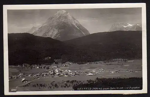 46438 AK Seefeld gegen Hohe Munde Zugspitze 1930