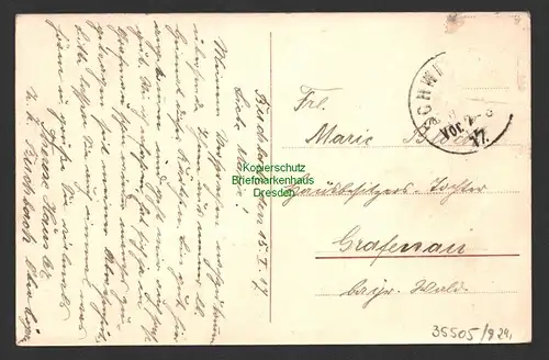 35505 AK Buchbach Gasthaus zur Post Handlung Wimbauer 1917