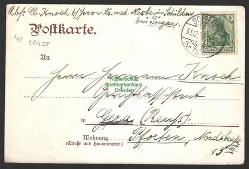 35407 AK Schildau Gneisenau Geburtsstadt 1908 Apotheke