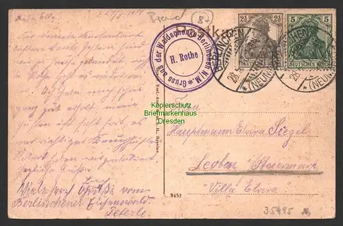 35495 AK Berlinchen Neumark Barlinek Waldschänke 1917
