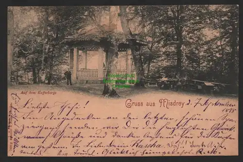 144760 AK Misdroy Miedzyzdroje 1898 Pavillon auf dem Kaffeeberge
