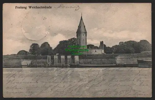 144507 AK Festung Weichselmünde bei Danzig 1906