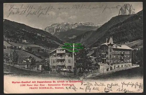 144546 AK St. Ulrich in Gröden Italien Südtirol 1906 Marien Gasthof