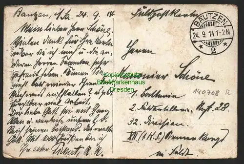 140708 AK Bautzen 1914 Zeppelin luftschiff Flugzeug Unglück Absturz  Engländer