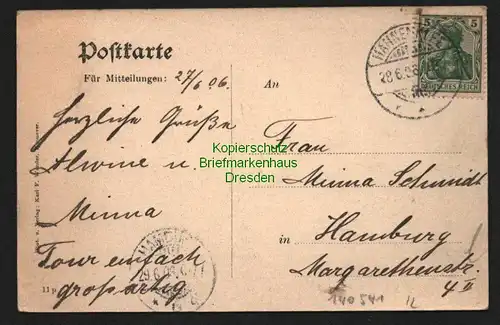 140541 AK Hahnenklee Nordseite Harz Goslar Villen Sanssouci und Hoheneck 1906