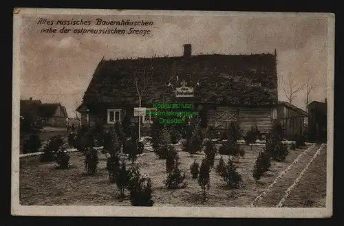 134072 AK Ostpreußenhilfe russisches Bauernhäuschen ostpr. Grenze um 1918