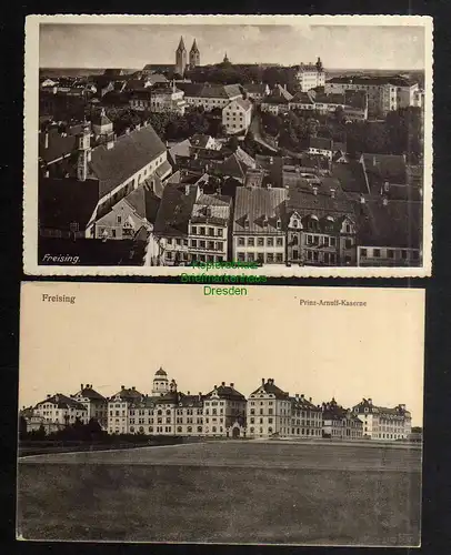 130481 2 AK Freising Panorama Prinz Arnulf Kaserne um 1910