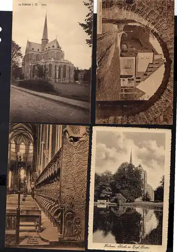 120640 AK Doberan Klosterbrauerei 1912 Kirche mit Innenansicht Alte Fürstengrupp
