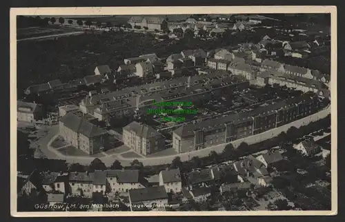 147276 AK Güstrow i. M. 1938 Luftbild Fliegeraufnahme Stadtteil am Mühlbach