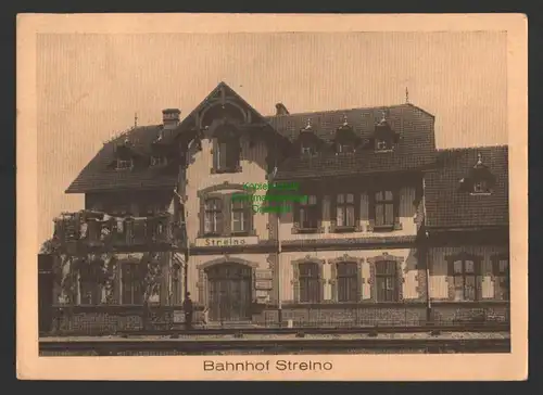 147466 AK Bahnhof Strelno 1943 Provinz Posen